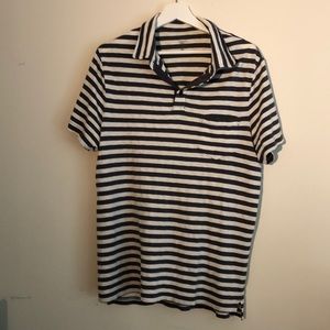 J. Crew striped polo size L